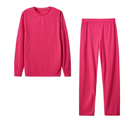 Women's Long Sleeve Pajama Set with Elastic Pants NOVAE