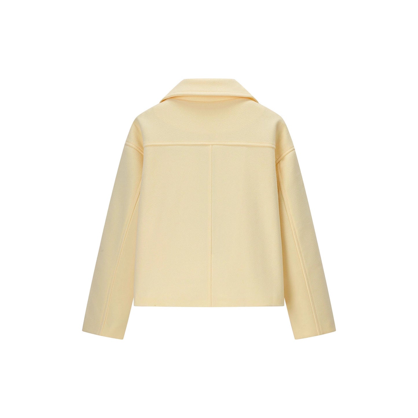 Women's fashionable, short double-breasted jacket with side pockets NOVAE