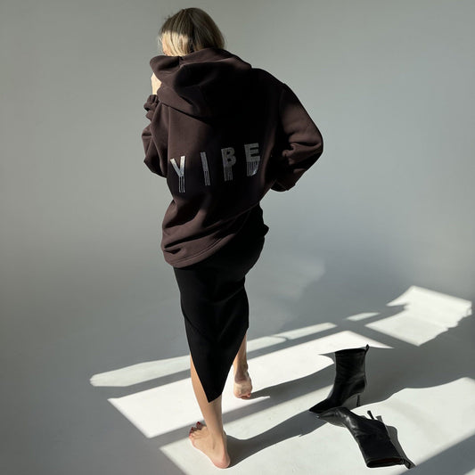 Women's hoodie with creative details and a relaxed fit NOVAE