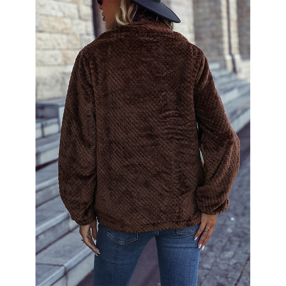 Women's cozy fleece jacket NOVAE