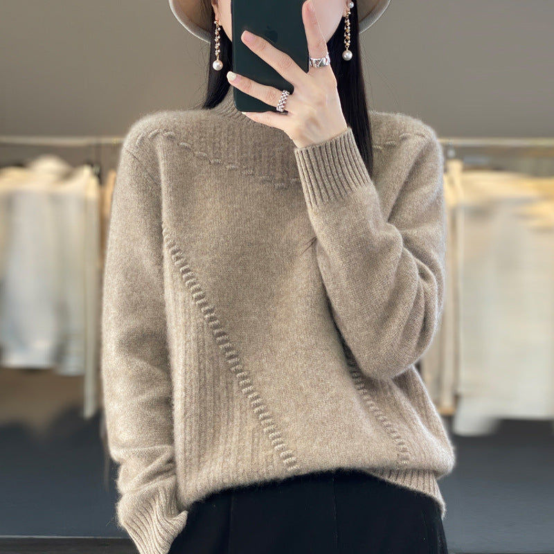 Women's elegant and comfortable knit sweater with a unique design NOVAE