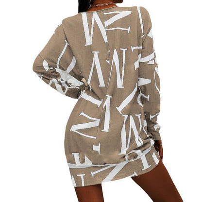 Women's stylish mini dress with striking NOVAE lettering