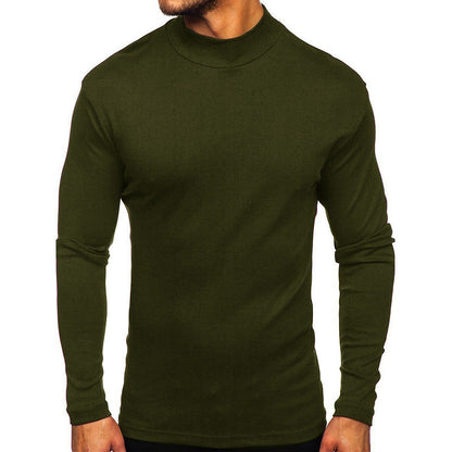 Men's long-sleeved shirt with stand-up collar made of high-quality material NOVAE