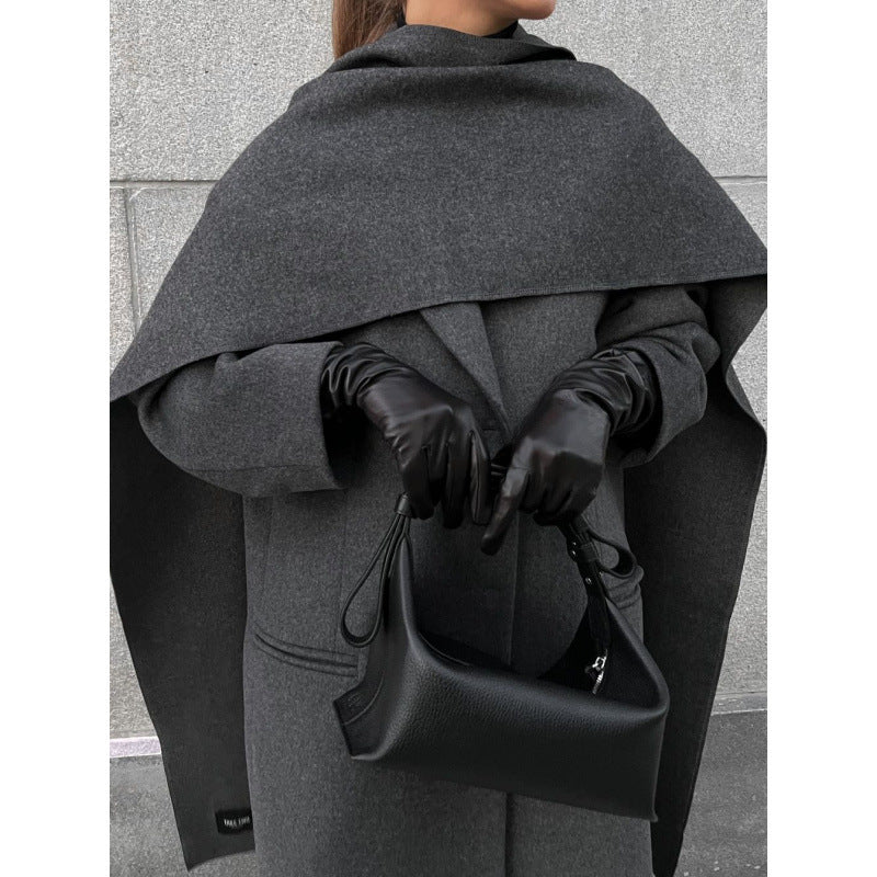 Women's Elegant Cape Coat made of high-quality wool blend NOVAE