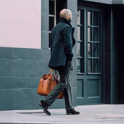 Men's classic and stylish double-breasted wool coat NOVAE