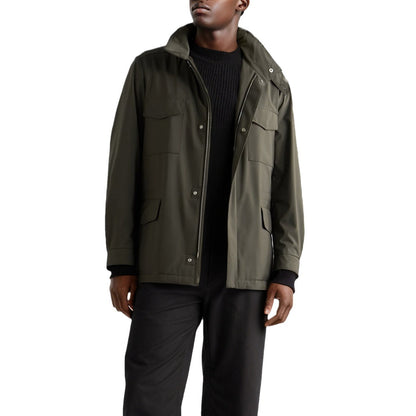 Men's versatile utility jacket with high collar and practical pockets NOVAE