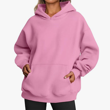 Women's hoodie with integrated pocket design and soft inner lining NOVAE