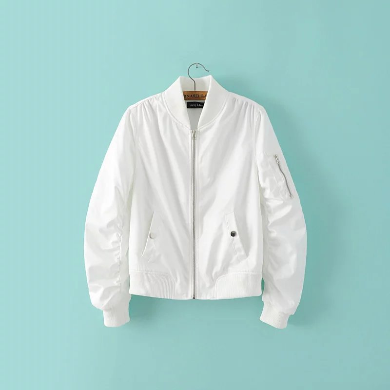 Women's bomber jacket with practical pockets and sporty cut NOVAE