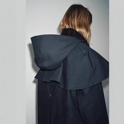 Women's water-repellent outdoor jacket with innovative hood design NOVAE