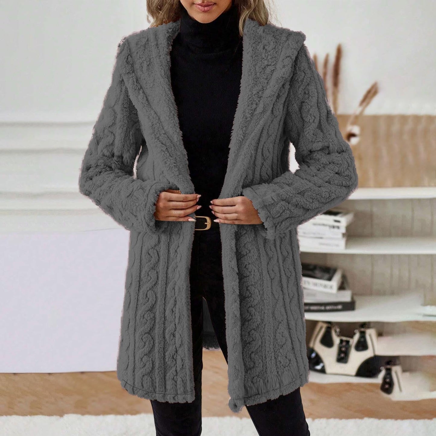 Women's Checked Overshirt Jacket with Chest Pockets NOVAE