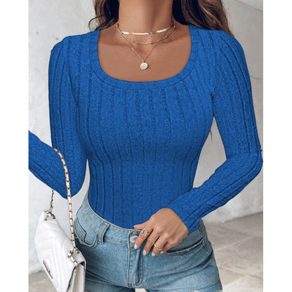Women's long-sleeved shirt with structured design NOVAE