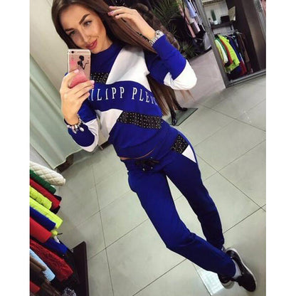 Women's tracksuit with modern graphic design and elastic waistband NOVAE