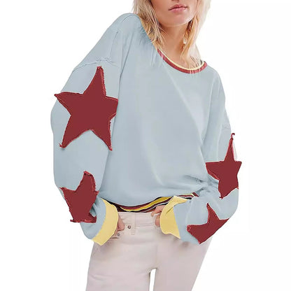 Women's casual sweater with star design NOVAE