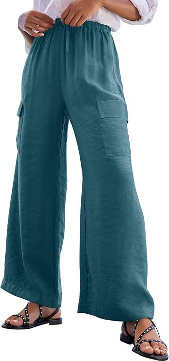 Women's cargo trousers in lightweight jersey NOVAE