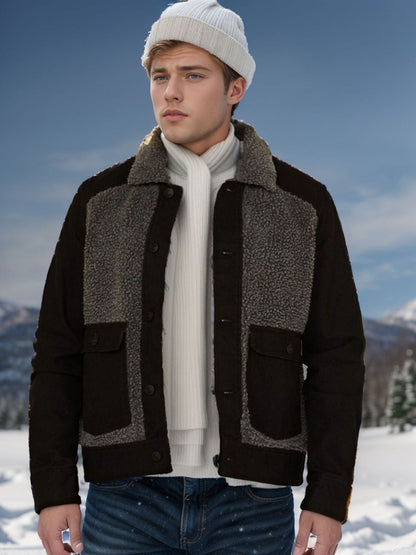 Men's slightly oversized jacket with soft lining and practical pockets NOVAE