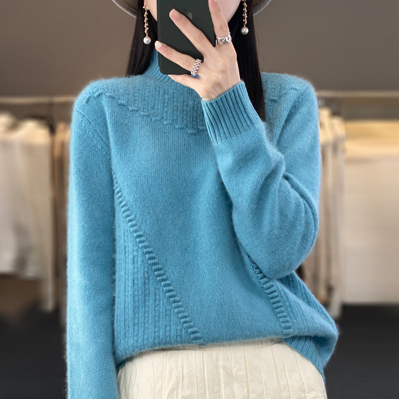 Women's elegant and comfortable knit sweater with a unique design NOVAE