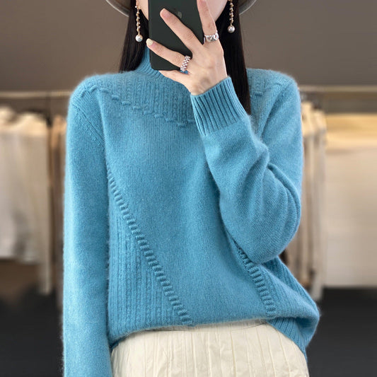 Women's elegant and comfortable knit sweater with a unique design NOVAE