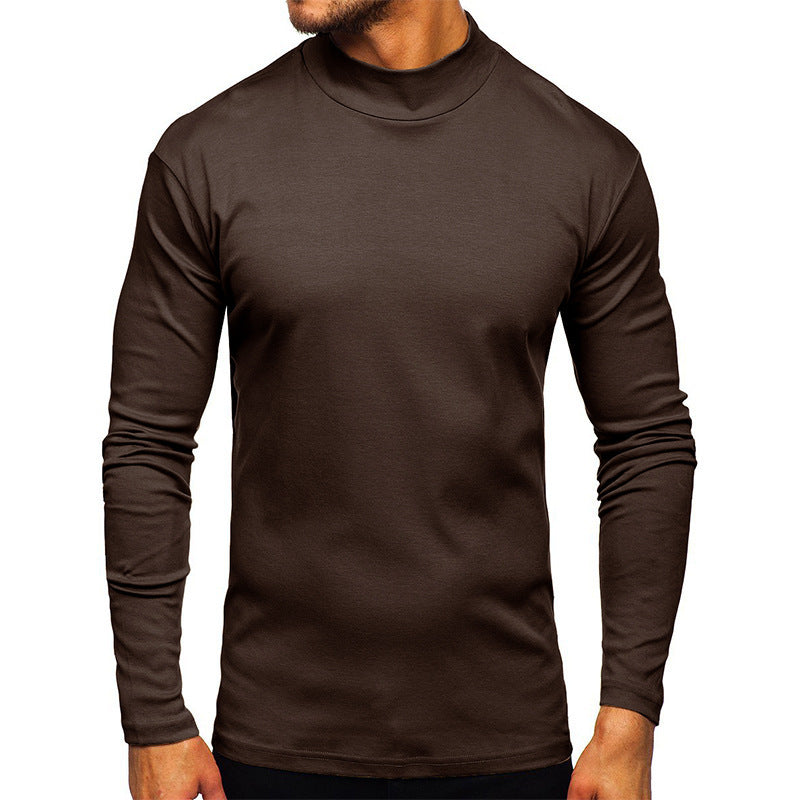 Men's long-sleeved shirt with stand-up collar made of high-quality material NOVAE