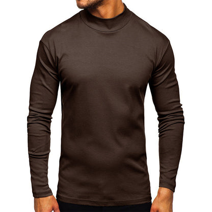 Men's long-sleeved shirt with stand-up collar made of high-quality material NOVAE