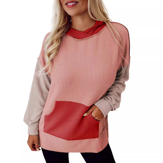 Women's casual hoodie with structured design and practical pockets NOVAE