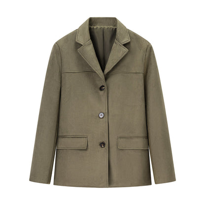 Women's fashionable wool blazer with pockets and high-quality workmanship NOVAE