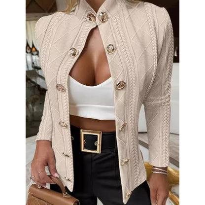 Women's elegant and fashionable cardigan with decorative buttons NOVAE