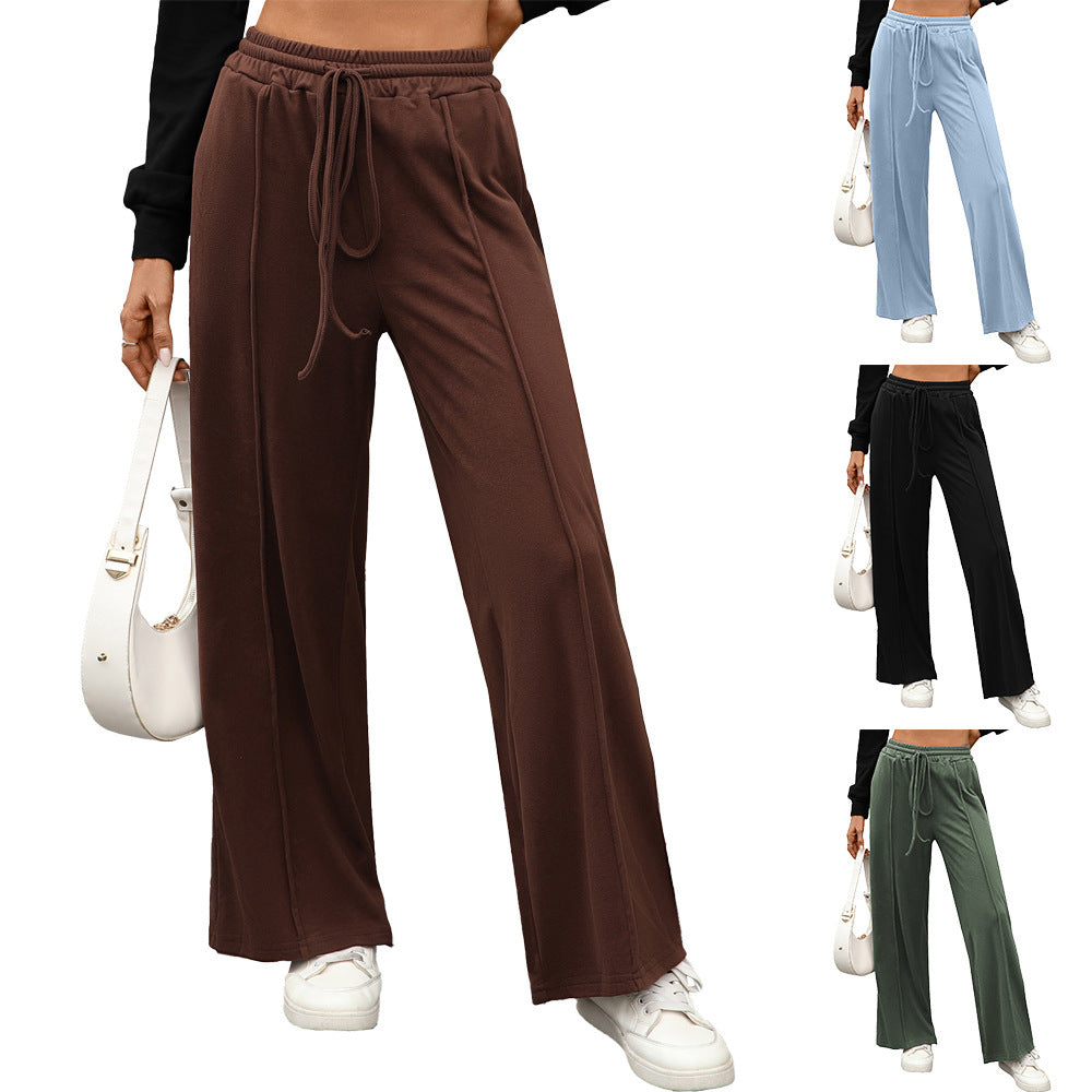 Women's casual harem pants made of high-quality material with elastic waistband NOVAE