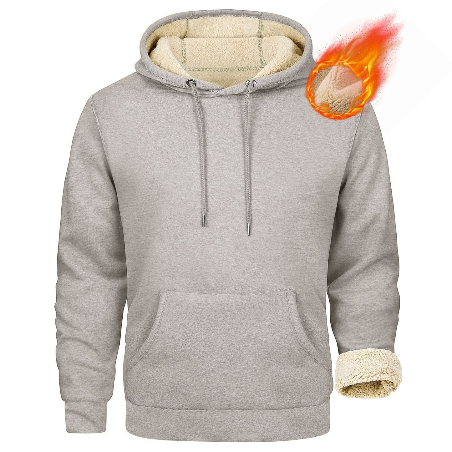 Men's fleece hoodie with cozy inner lining NOVAE