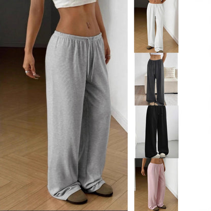 Women's wide-leg sweatpants with elastic waistband NOVAE
