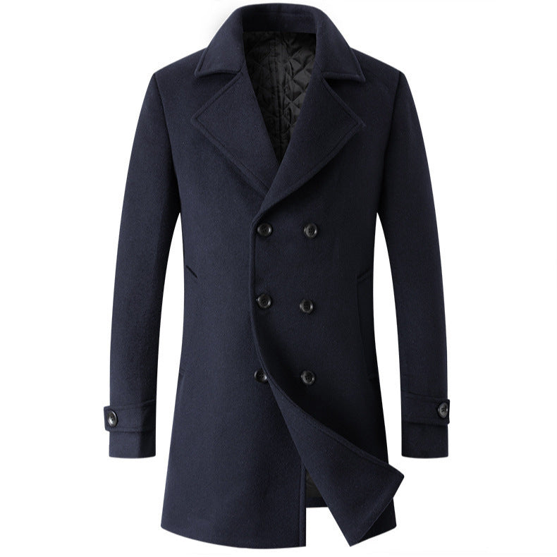Men's stylish and elegant double-breasted overcoat NOVAE