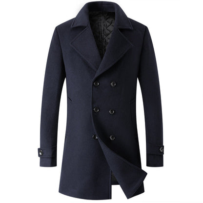 Men's stylish and elegant double-breasted overcoat NOVAE