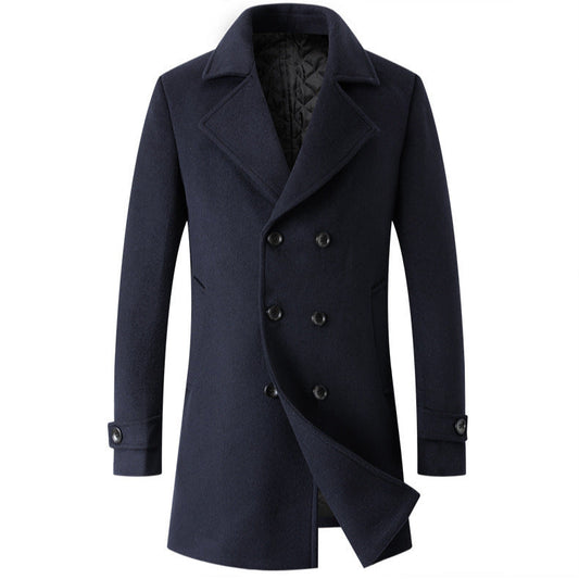 Men's stylish and elegant double-breasted overcoat NOVAE
