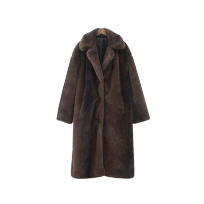 Women's Elegant Faux Fur Coat with Soft Lining NOVAE