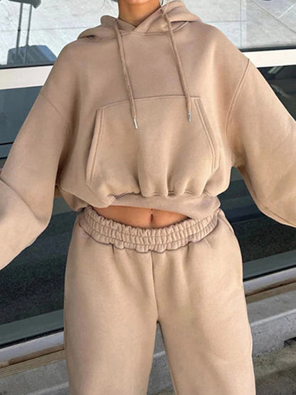 Women's Oversized Hoodie with Elastic Waistband NOVAE