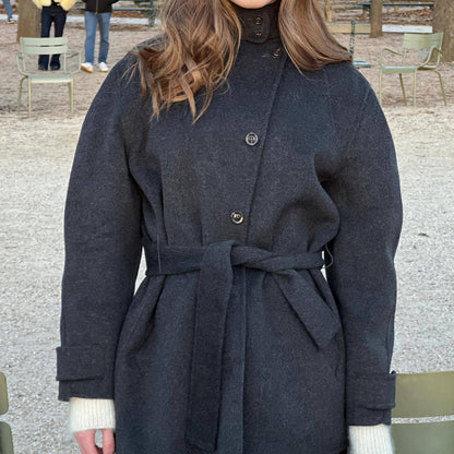 Women's Elegant Transitional Coat with Adjustable Belt NOVAE