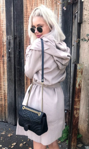 Women's Casual Trench Coat with Modern Cut and Waist Belt NOVAE