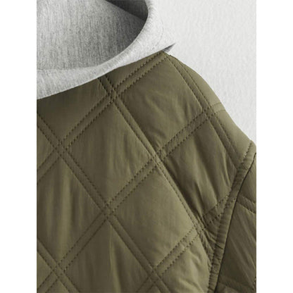 Women's quilted jacket with removable hood NOVAE