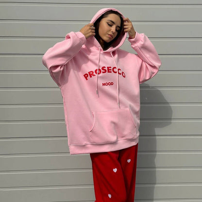 Women's oversized hoodie with eye-catching design and soft lining NOVAE