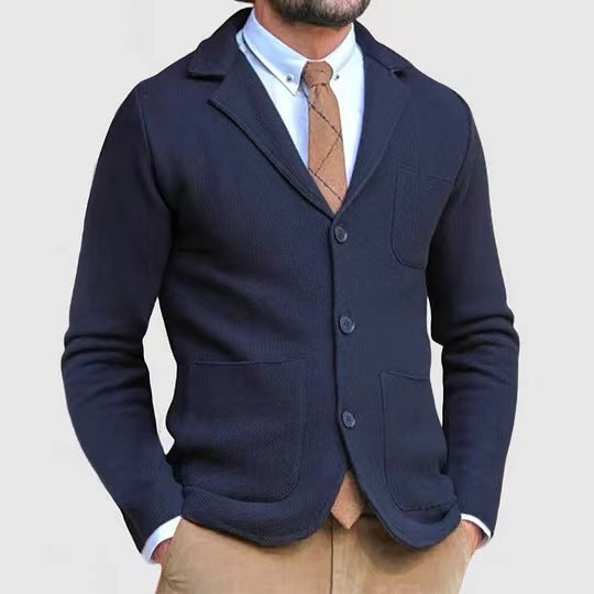 Men's stylish cardigan with practical pockets NOVAE
