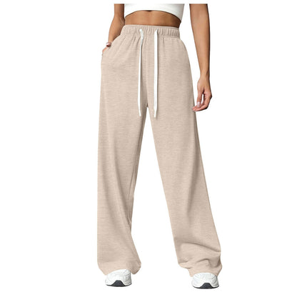 Women's comfortable sports trousers in a casual cut with an elastic waistband NOVAE