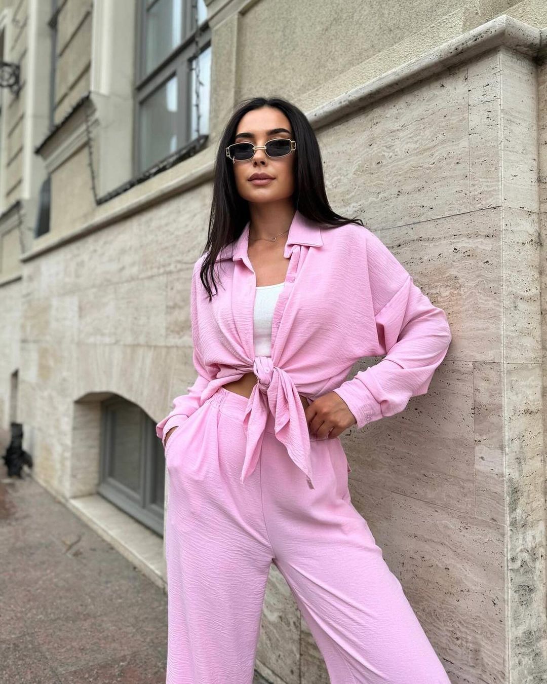 Women's casual two-piece set made of breathable material NOVAE