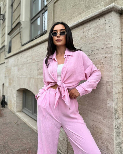 Women's casual two-piece set made of breathable material NOVAE