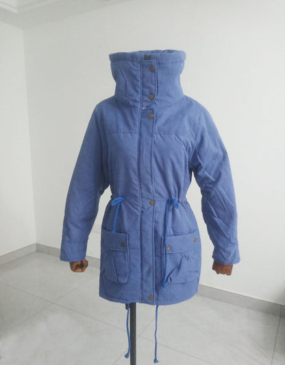 Women's casual quilted jacket with cozy lining and adjustable waist drawstring NOVAE