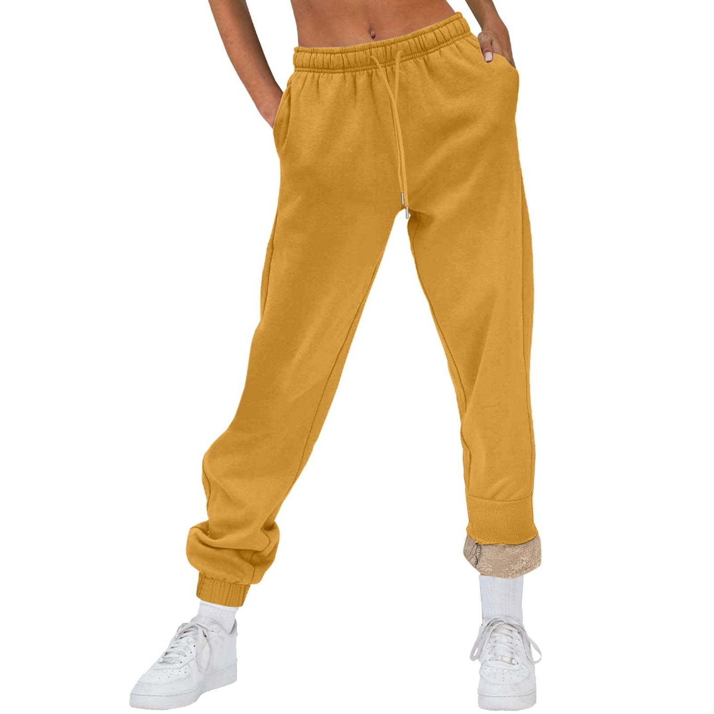 Women's Comfortable Leisure Trousers with Drawstring and Stylish Cuffs NOVAE
