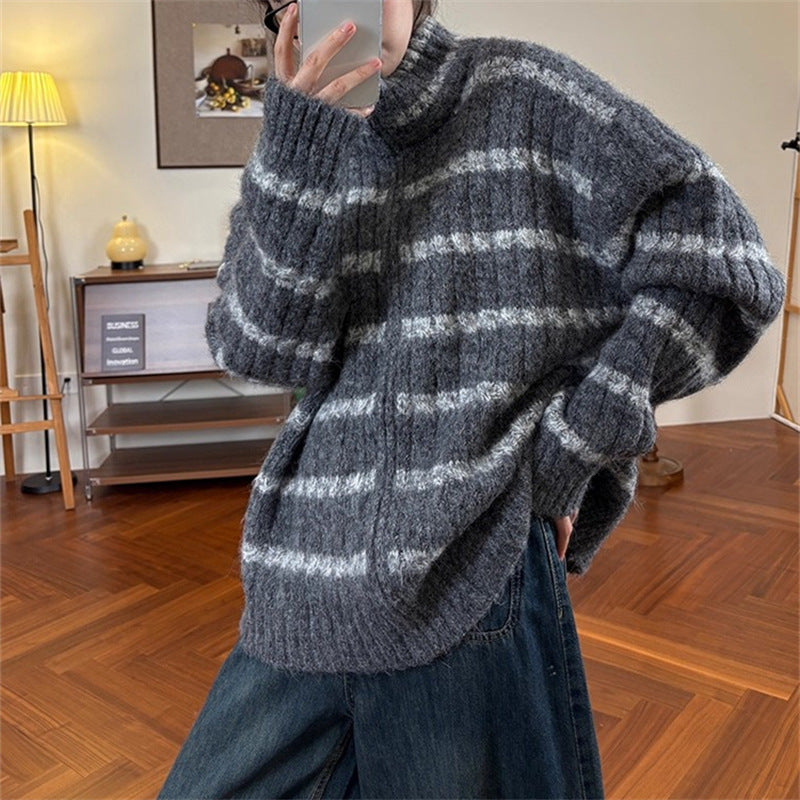 Women's high-necked knit sweater NOVAE