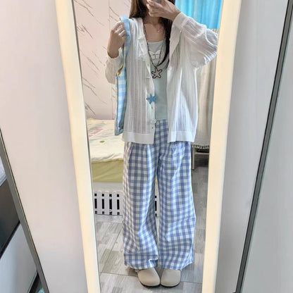 Women's cardigan with airy openwork pattern and practical pockets NOVAE