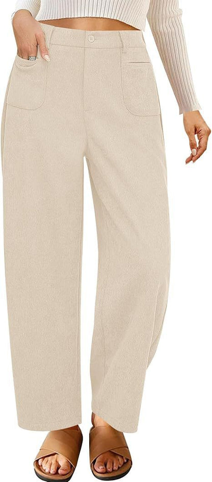Women's wide-legged leisure trousers with practical pockets NOVAE