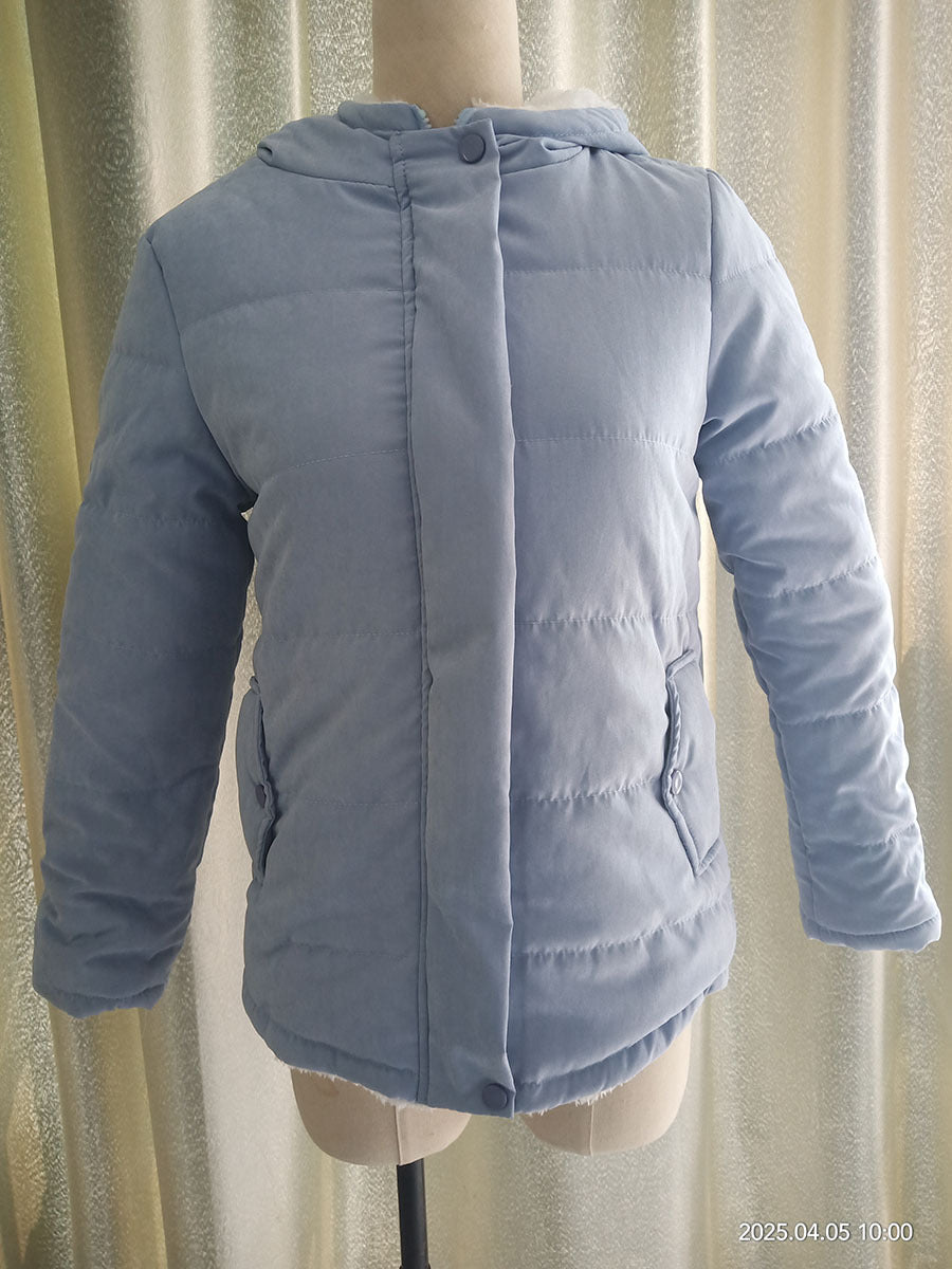 Women's quilted transitional jacket with hood and practical pockets NOVAE