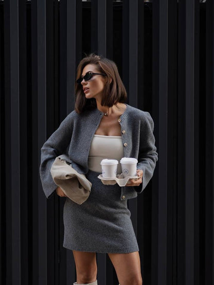 Women's set made of soft knit material NOVAE