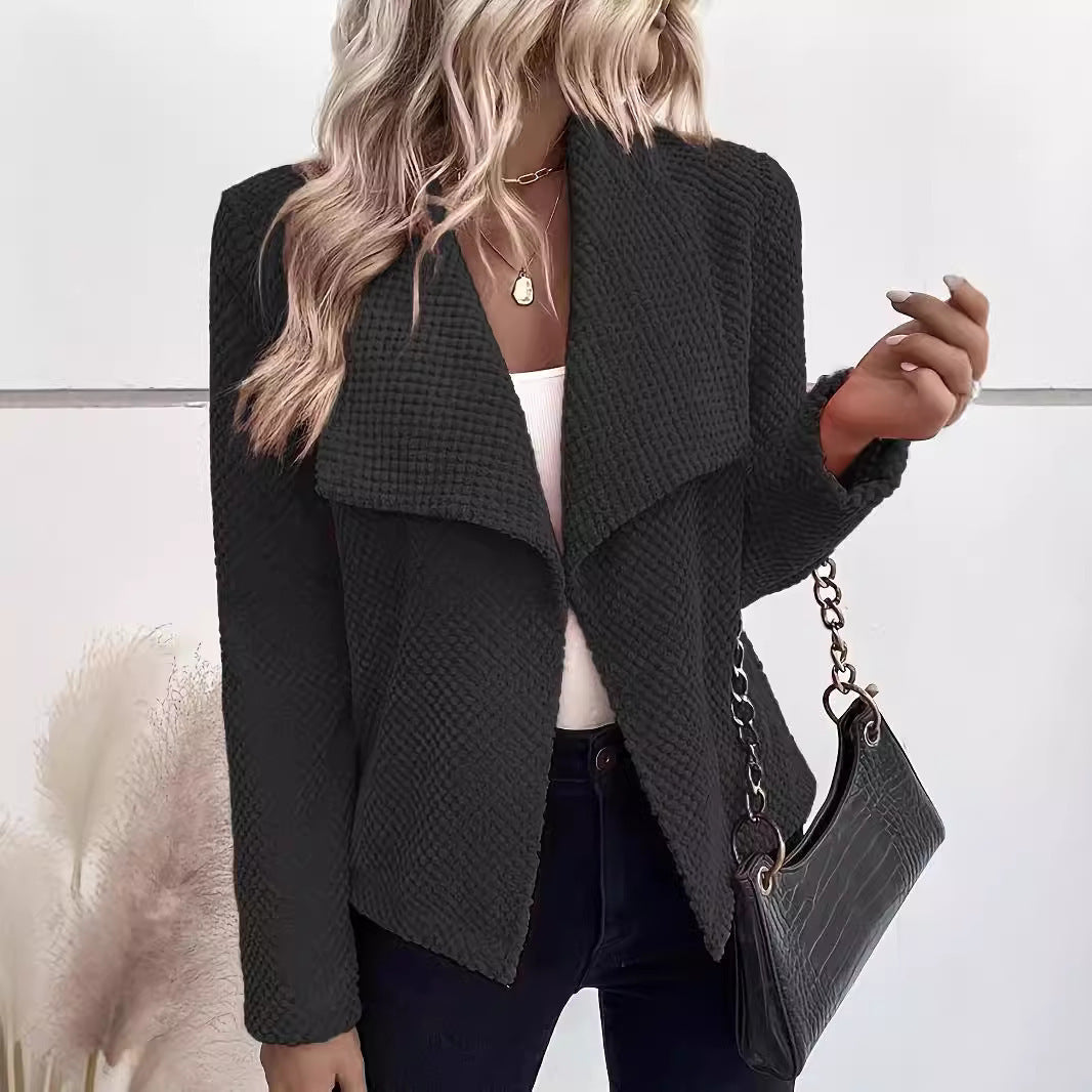 Women's Waffle Textured Blazer NOVAE